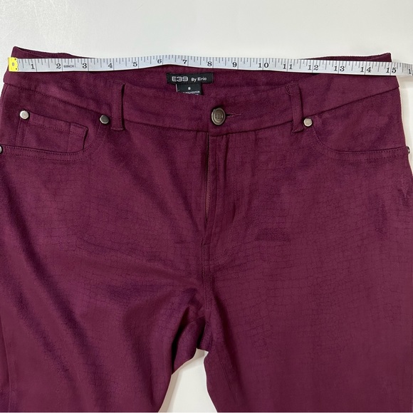 Velvety Burgundy Pant Size 8 - Picture 9 of 12